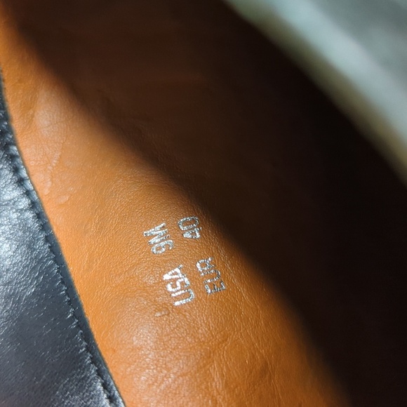 Vince Suede Nubuck Wedge Knee High Mob Wife Boots Made in Italy Black 9 US 40 EU - Picture 12 of 16